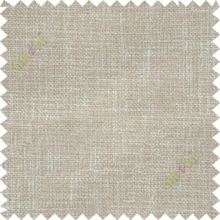 Brown white jute finish poly sofa upholstery fabric